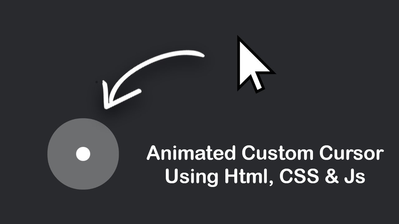Animated Custom Cursor with CSS and vanilla Javascript